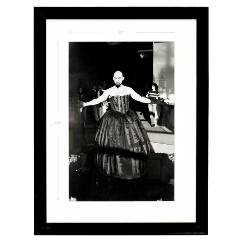 Large Photograph of Hunter Reynolds, a.k.a. Patina du Prey, Wearing the Memorial Dress