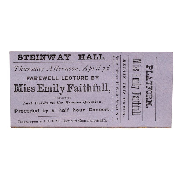 Collection of Emily Faithfull Material