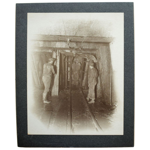 Thirteen Mounted Photographs of the Tesla Coal Mines and Carnegie, California