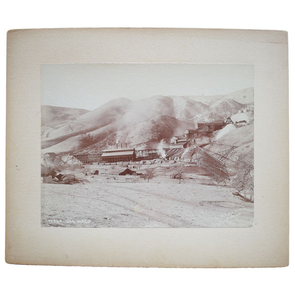 Thirteen Mounted Photographs of the Tesla Coal Mines and Carnegie, California