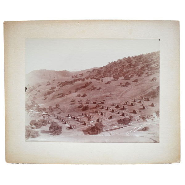 Thirteen Mounted Photographs of the Tesla Coal Mines and Carnegie, California