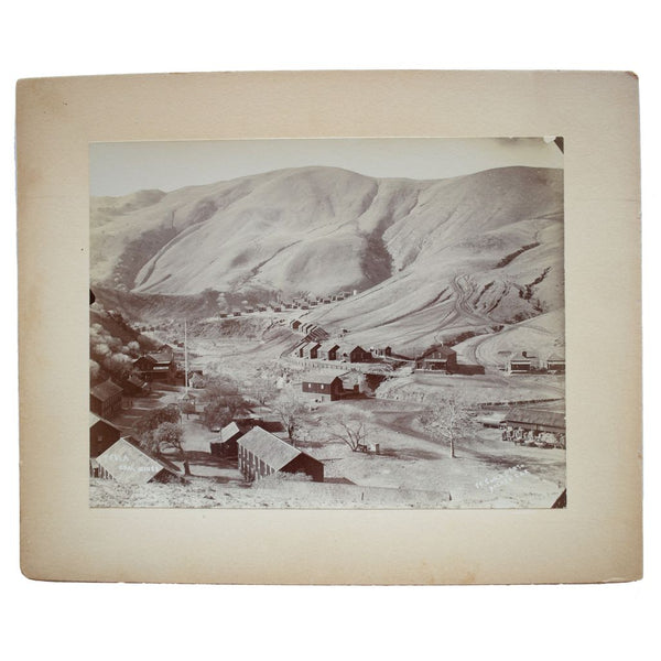 Thirteen Mounted Photographs of the Tesla Coal Mines and Carnegie, California