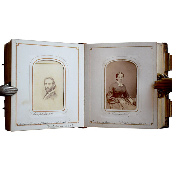 Album containing Carte de Visites of Freed People's School Teachers and Missionaries in Mississippi