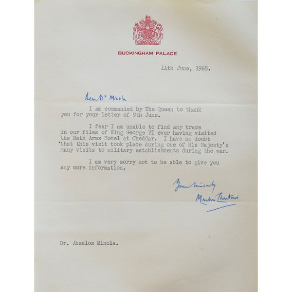 Binder of Signed Letters from Literary Figures and Others Sent to Dr. Absalom Minola, Cat Extraordinaire