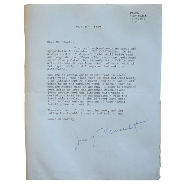 Binder of Signed Letters from Literary Figures and Others Sent to Dr. Absalom Minola, Cat Extraordinaire