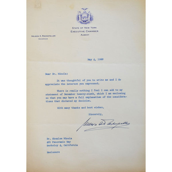 Binder of Signed Letters from Literary Figures and Others Sent to Dr. Absalom Minola, Cat Extraordinaire