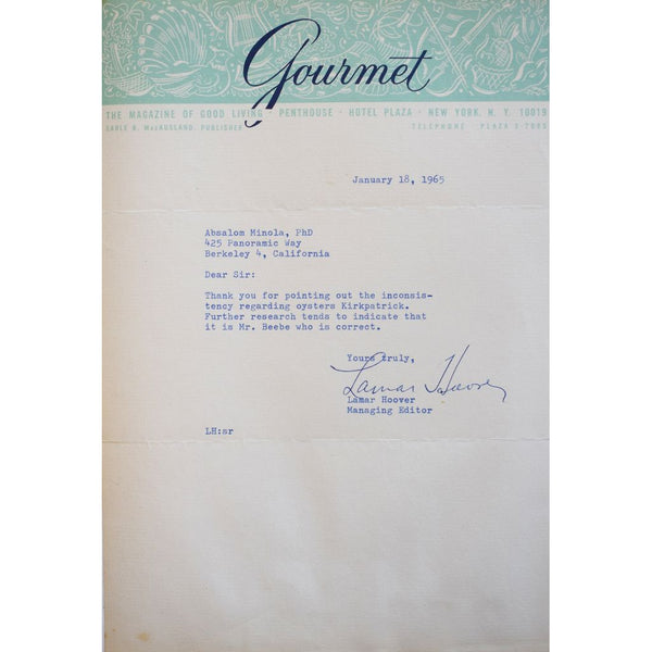 Binder of Signed Letters from Literary Figures and Others Sent to Dr. Absalom Minola, Cat Extraordinaire