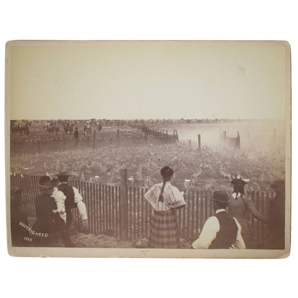 Six Photographs from the Grand Army Rabbit Drive in Fresno on March 12, 1892 [with] Two Photographs from a Later Rabbit Drive