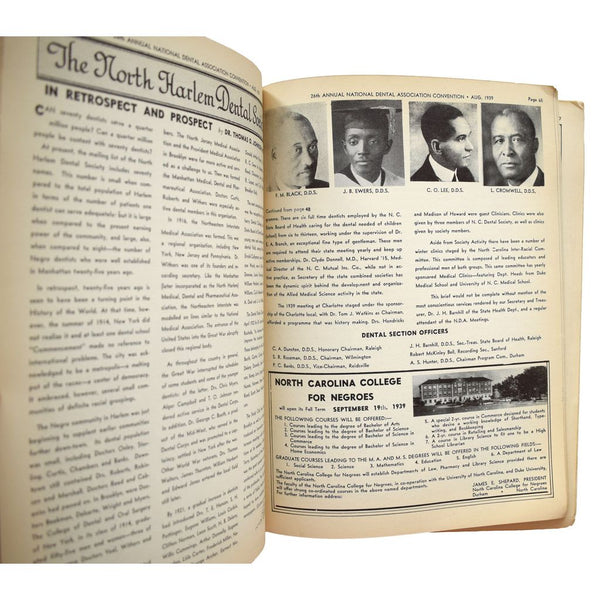 Souvenir Edition Journal. National Dental Association Twenty-Sixth Annual Convention.
