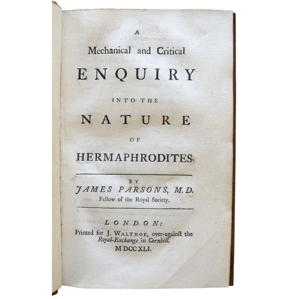 A Mechanical and Critical Enquiry into the Nature of Hermaphrodites