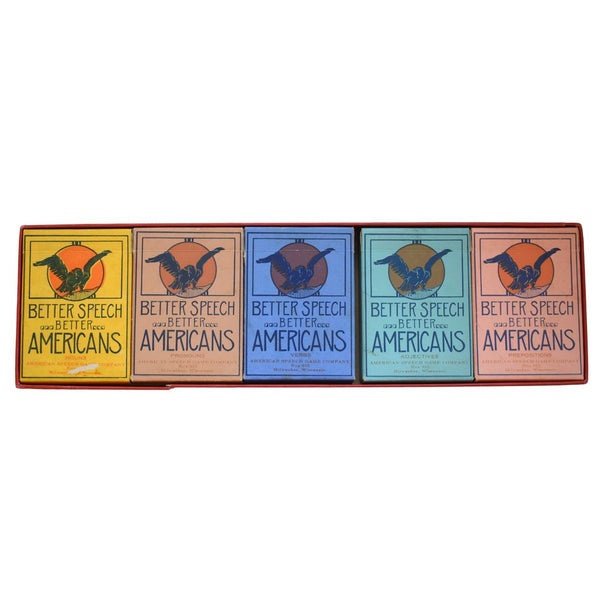 Better Speech, Better Americans. [Box title: American Speech Games: Nouns - Pronouns - Verbs - Adjectives - Prepositions].