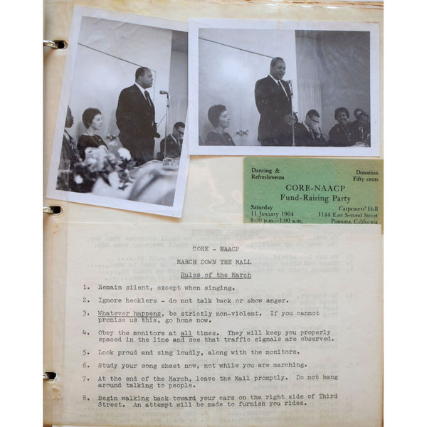 Photograph Album Documenting an Ontario, California, High School Teacher's Involvement in CORE during Freedom Summer and in the Farm Workers' Movement