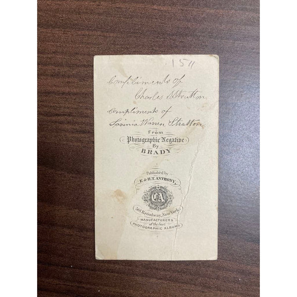 The Life and Travels of Mrs. Gen. Tom Thumb (Countess Magri) and Biographical Sketch of Count and Baron Magri. [with] Ten CDVs of Mr. and Mrs. Tom Thumb [with] Calling Card of Countess M. Lavinia Magri (Mrs. General Tom Thumb).