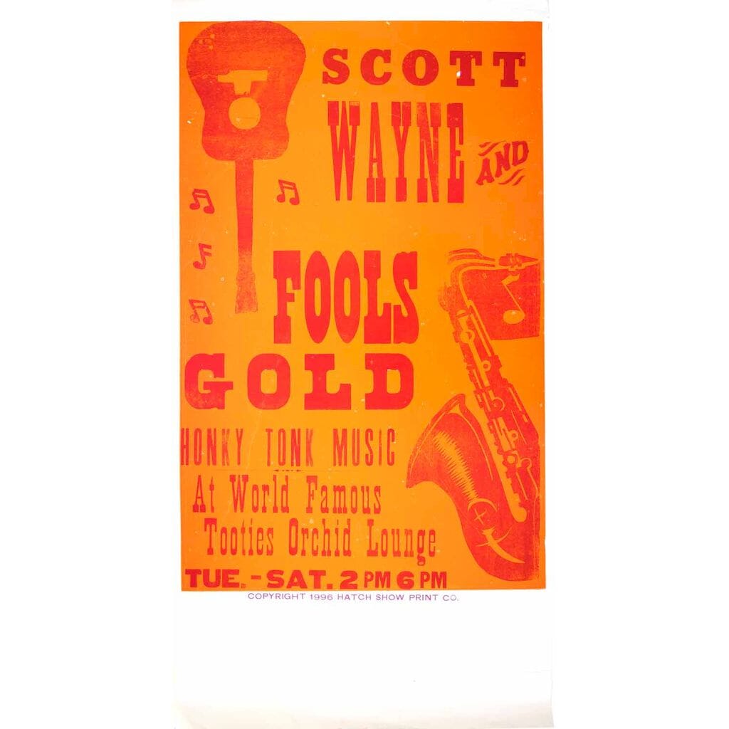 Scott Wayne and Fools Gold. Honky Tonk Music at World Famous Tooties Orchid Lounge. Tue. - Sat. 2 PM 6 PM.