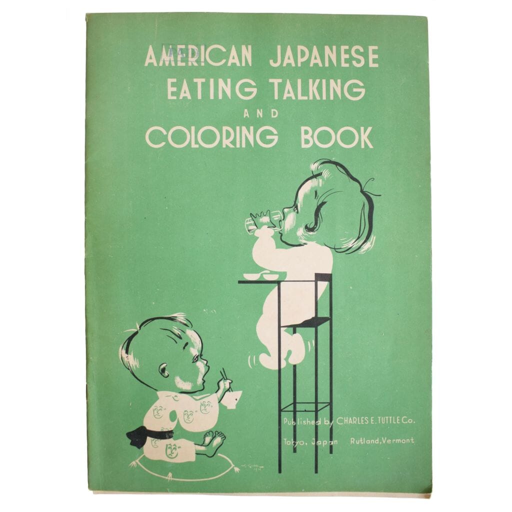 American Japanese Eating Talking and Coloring Book