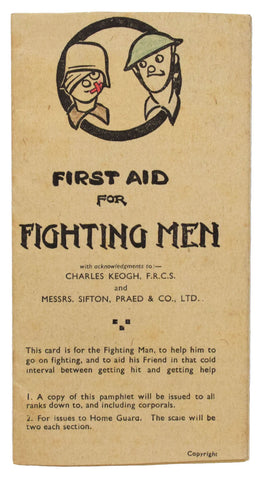 First Aid for Fighting Men.