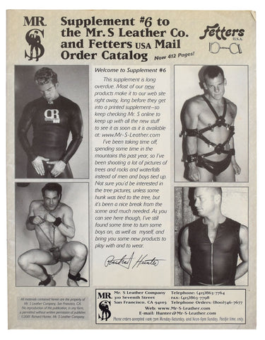 Supplement #6 to the Mr. S Leather Co. and Fetters USA Mail Order Catalog.